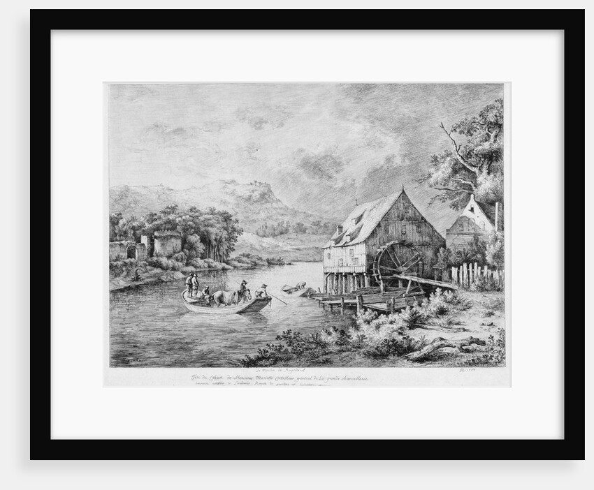 A mill on the banks of the River, 1774 by Anonymous