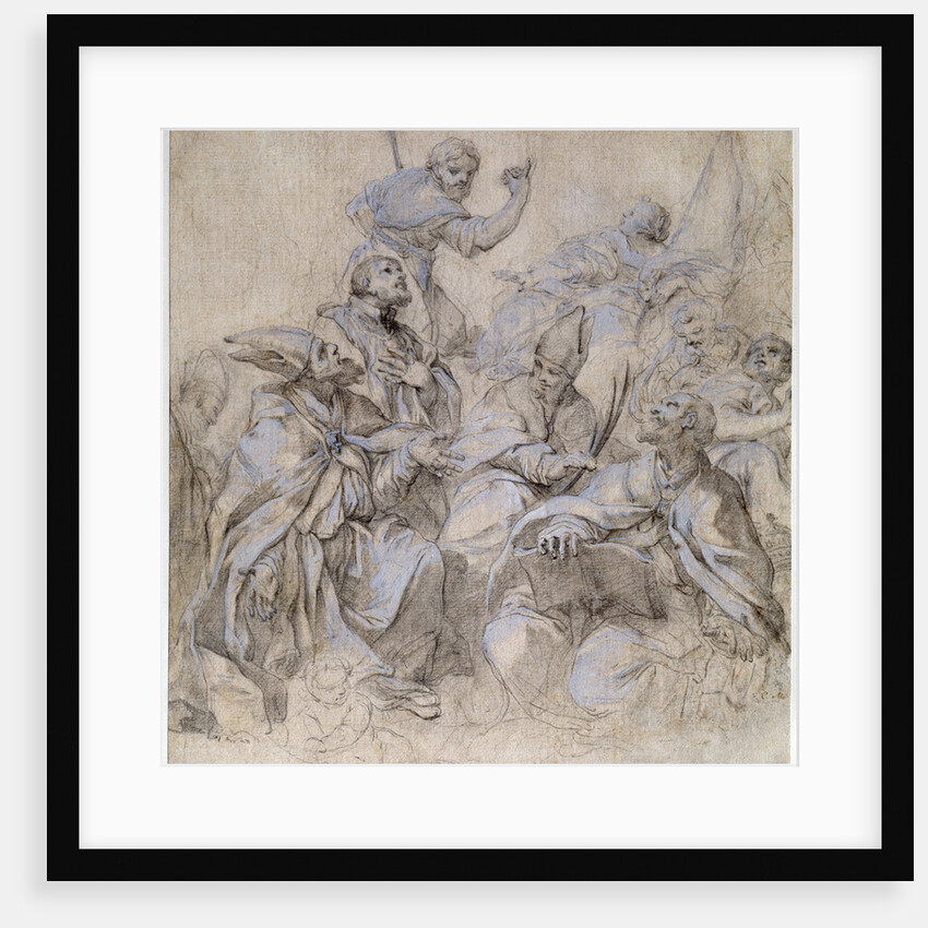Sketch of a Fresco for the Santa Maria del Popolo Church in Rome by Anonymous