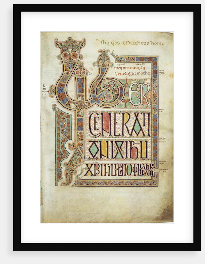 The Lindisfarne Gospels, 715-721 by Anonymous