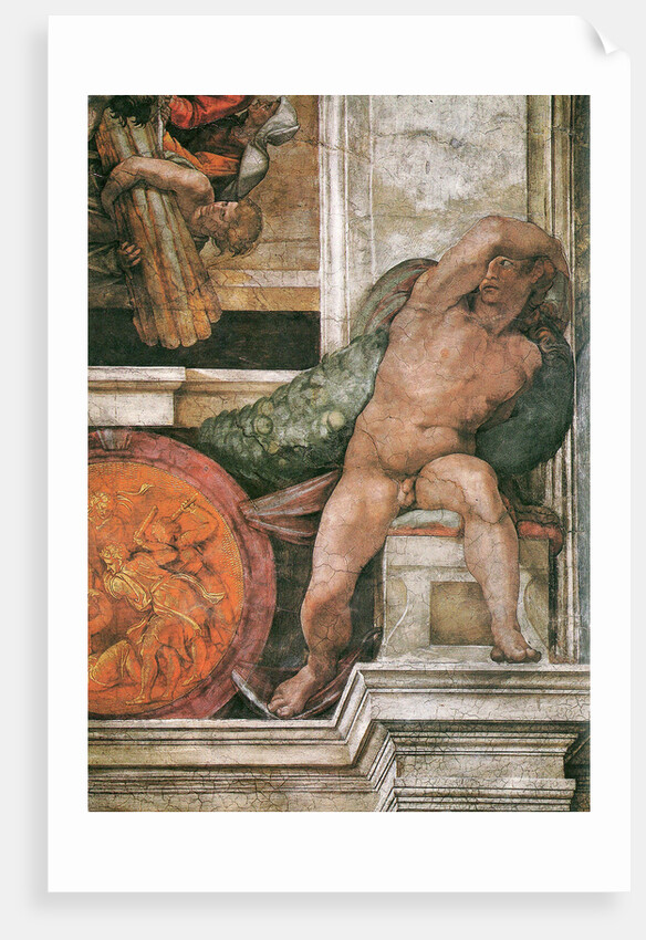 Detail of the Sistine Chapel ceiling in the Vatican, 1508-1512 by Anonymous