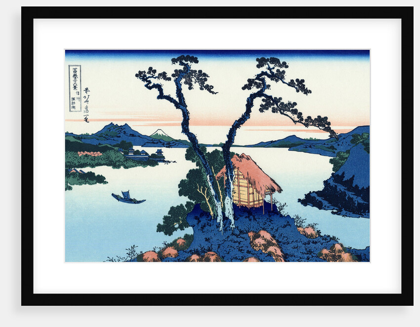 Lake Suwa in the Shinano province, 1830-1833 by Anonymous