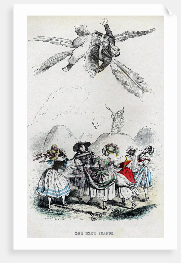 The New Icarus, 1840s by Anonymous