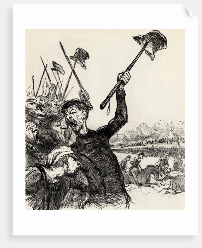 Ratapoil and his staff: Long live the Emperor!, 1851 by Anonymous