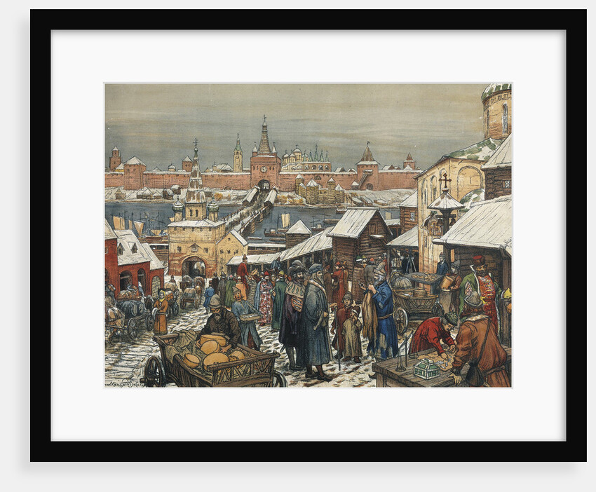 Novgorod Marketplace, end of 19th - early 20th century by Anonymous
