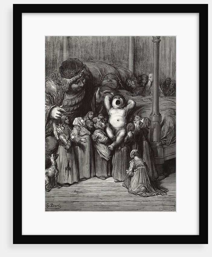 Illustration to the book Gargantua and Pantagruel by Rabelais, 1854 by Anonymous