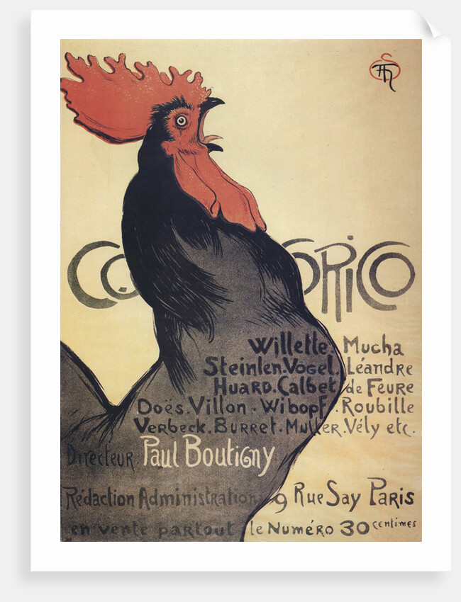 Cocorico, poster, 1899 by Anonymous