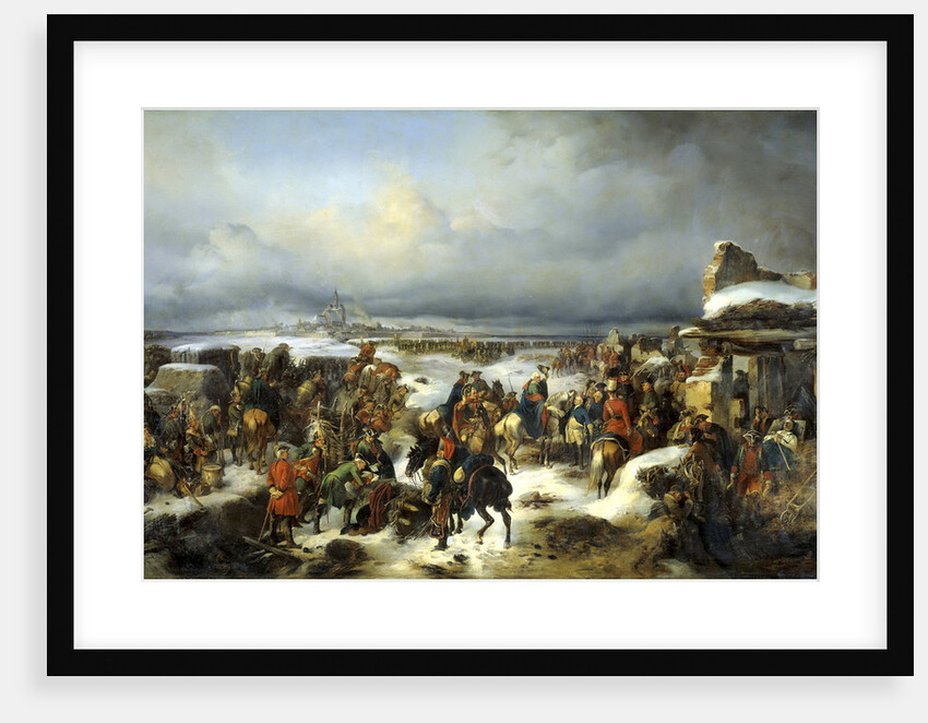 The capture of the Prussian fortress of Kolberg on 16th December 1761, 1852 by Anonymous