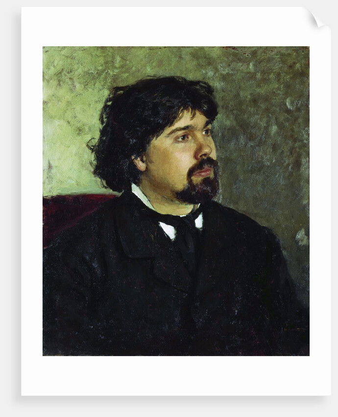 Portrait of the artist Vasily Surikov,, 1885 by Anonymous