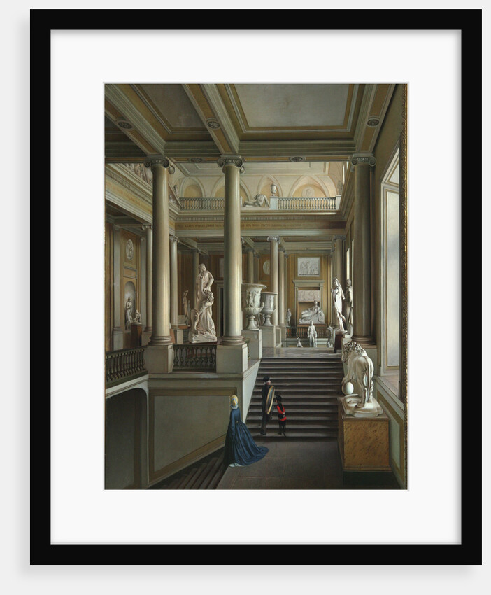 Main staircase of Fine Arts Academy in St. Petersburg, 1830 by Anonymous