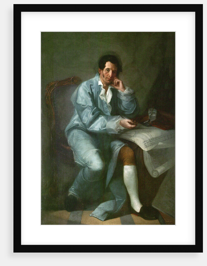 Portrait of the architect Jean-Baptiste Vallin de la Mothe, by Anonymous
