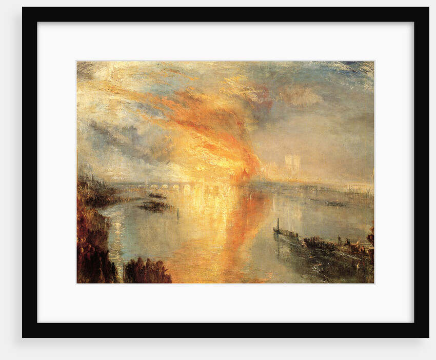 The Burning of the Houses of Parliament, 1834 by Anonymous