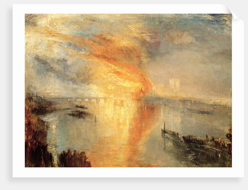The Burning of the Houses of Parliament, 1834 by Anonymous