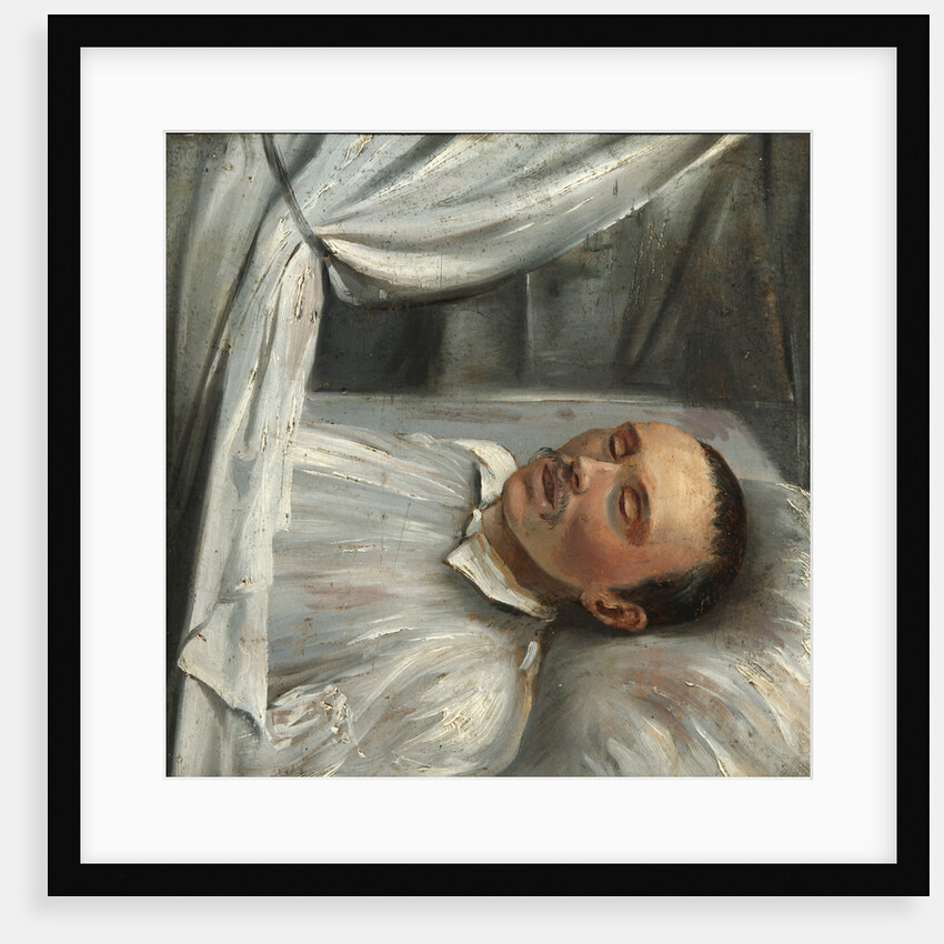 Poet Mikhail Lermontov on the deathbed, 1841 by Anonymous