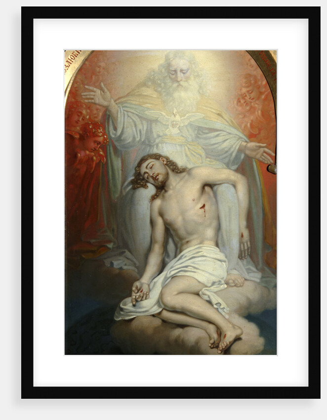 God the Father lamenting over the dead Christ by Anonymous