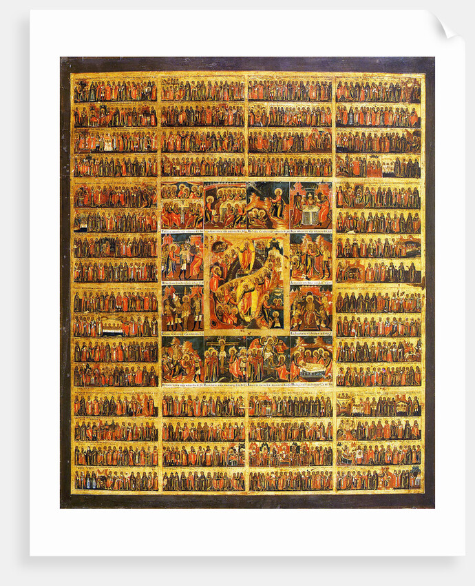 Year Calendar with the Scenes of the Passion of the Christ, second half of the 19th century by Anonymous