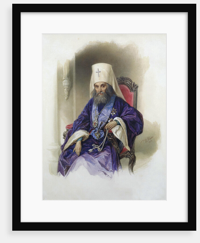 Portrait of the Metropolitan Filaret of Moscow,, 1854 by Anonymous