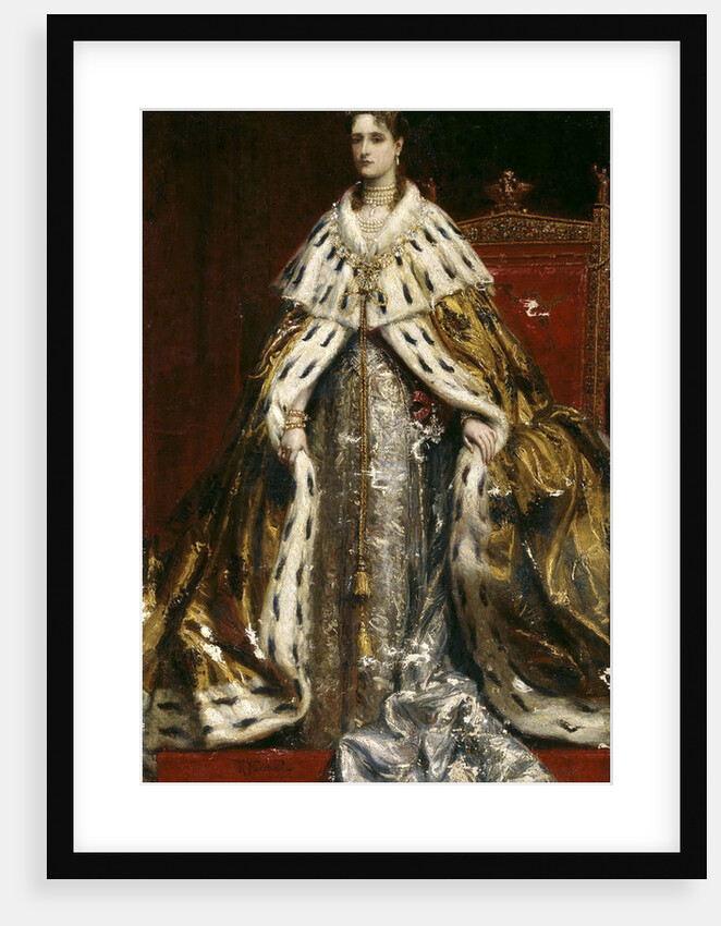 Portrait of Empress Alexandra Fyodorovna of Russia, the wife of Tsar Nicholas II, 1890s by Anonymous