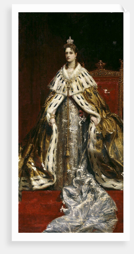 Portrait of Empress Alexandra Fyodorovna of Russia, the wife of Tsar Nicholas II, 1890s by Anonymous