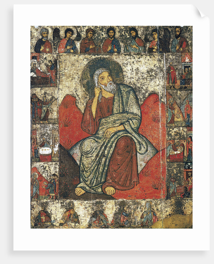 The Prophet Elijah in the Wilderness with Scenes from His Life and Deesis, 13th- first third of 14th by Anonymous
