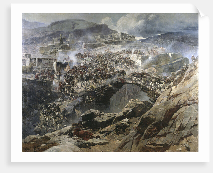The Siege of Akhoulgo, 1888 by Anonymous