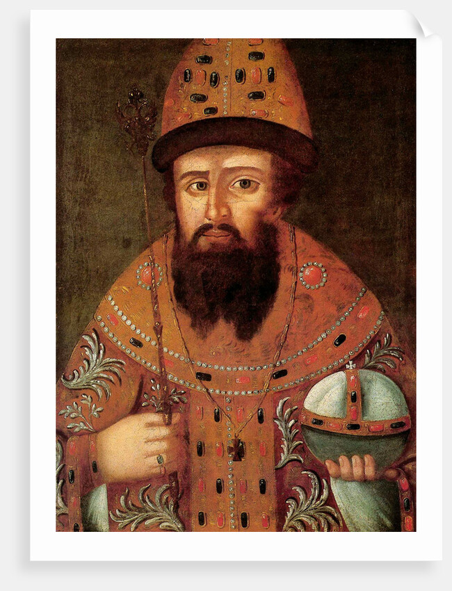 Portrait of the Tsar Michail I Fyodorovich of Russia,, early 17th century by Anonymous