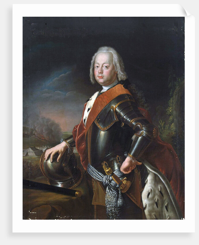 Portrait of Christian August, Prince of Anhalt-Zerbst,, 1725 by Anonymous