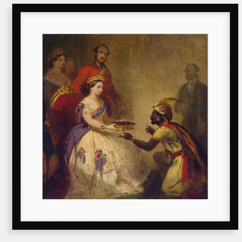 Queen Victoria Giving the Bible to an African Chief', 1861. by Thomas Jones Barker