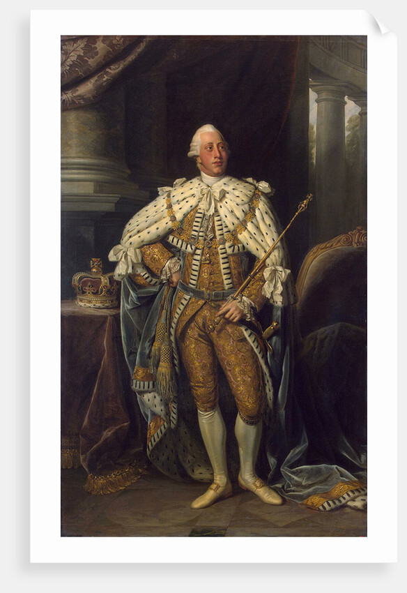 Portrait of the King George III of the United Kingdom,, 1773 by Anonymous