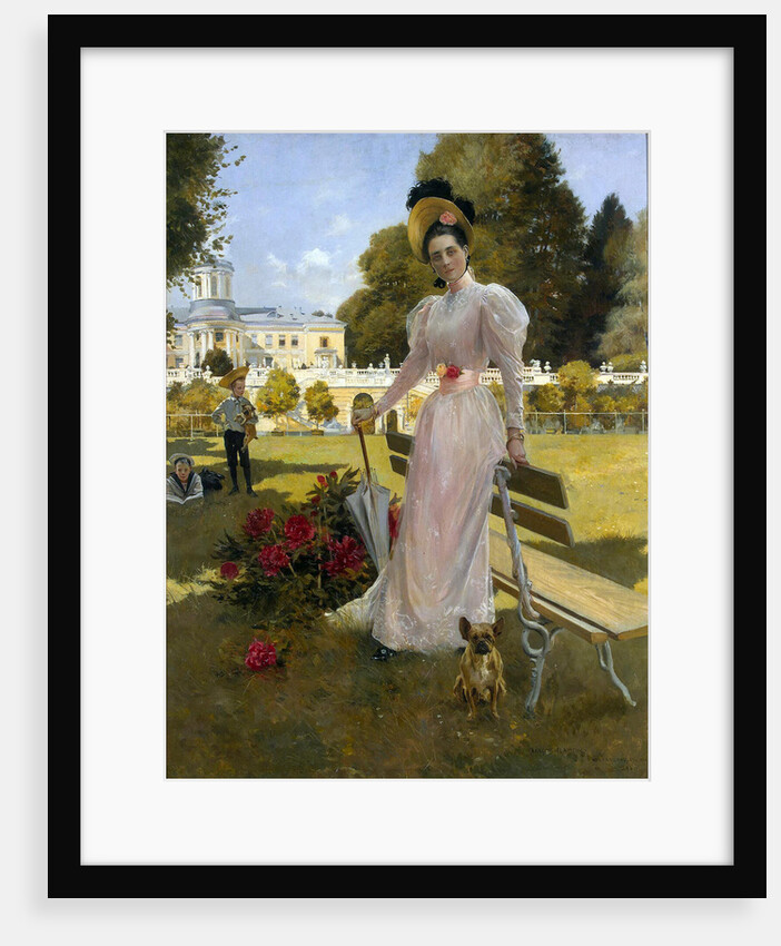 Portrait of Princess Zinaida Yusupova with Two Sons at Arkhangelskoye, 1894 by Anonymous