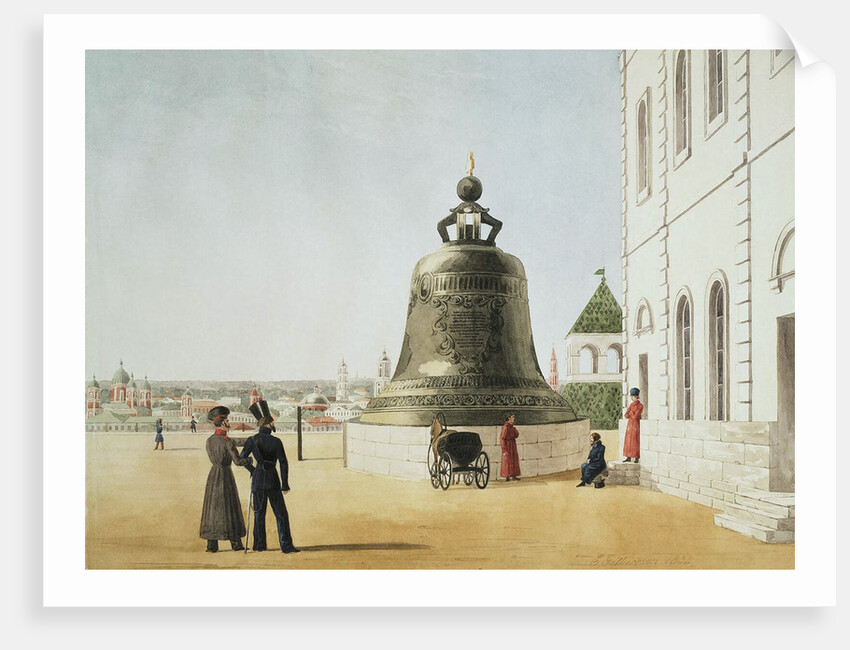 The Tsar Bell in the Moscow Kremlin, 1838 by Anonymous