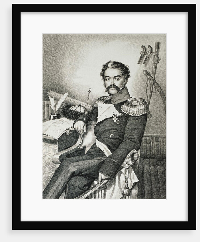 Portrait of Denis Davydov, soldier and poet, early 19th century by Anonymous