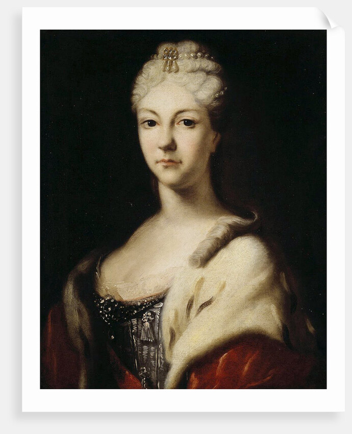 Portrait of Grand Duchess Natalya Alexeevna of Russia,, before 1716 by Anonymous