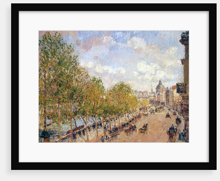 Quai Malaquais, Sunny Afternoon by Camille Pissarro