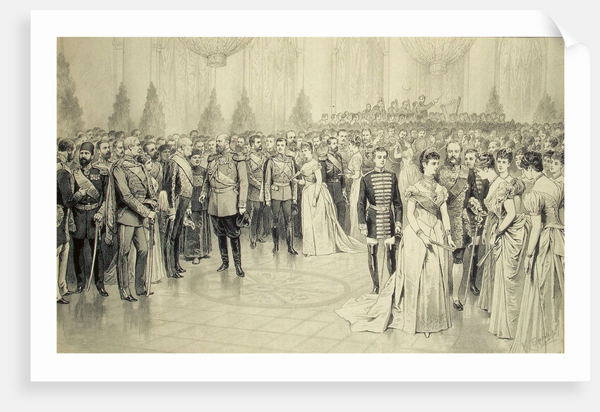 Court Ball in the St Nicholas Hall of the Winter Palace, 1880s by Anonymous