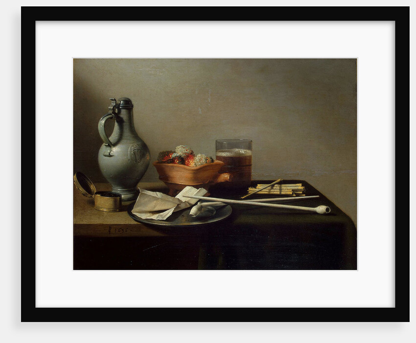 Still Life with Clay Pipes, 1636 by Anonymous