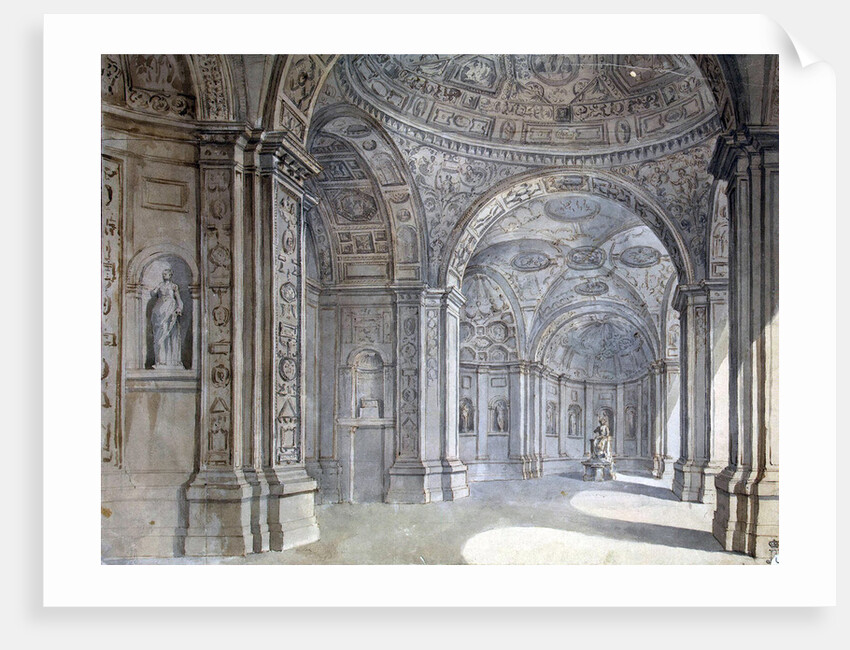 Interior of the Villa Madama in Rome, 1750-1752 by Anonymous