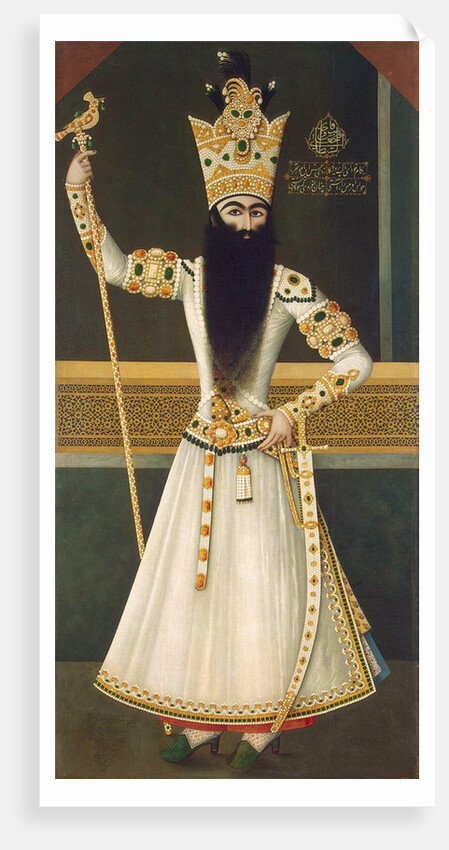 Portrait of Fath Ali Shah Standing,, 1810 by Anonymous