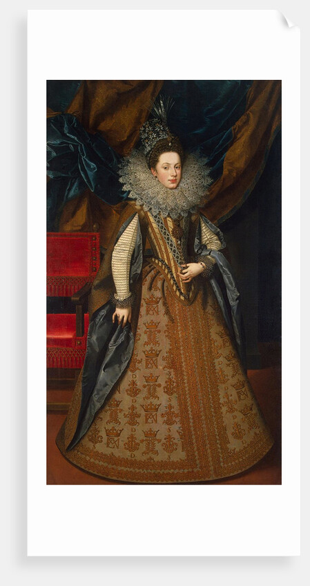 Portrait of Margaret of Savoy,, Duchess of Mantua and Montferrat, 1608 by Anonymous