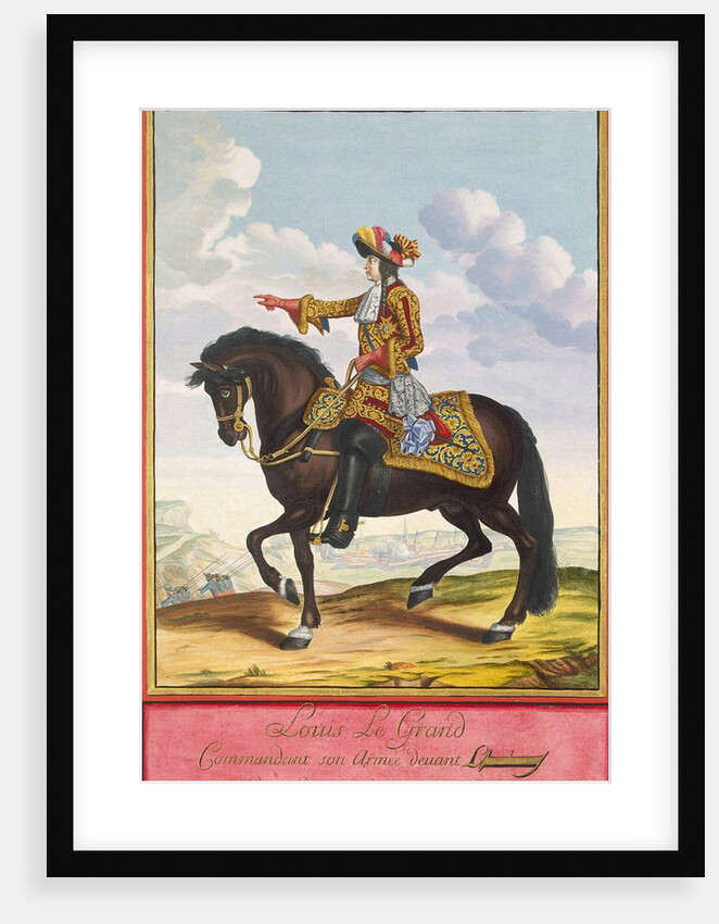 Portrait of Louis XIV on Horseback in the Battle of Cambrai, second half of the 17th century by Anonymous