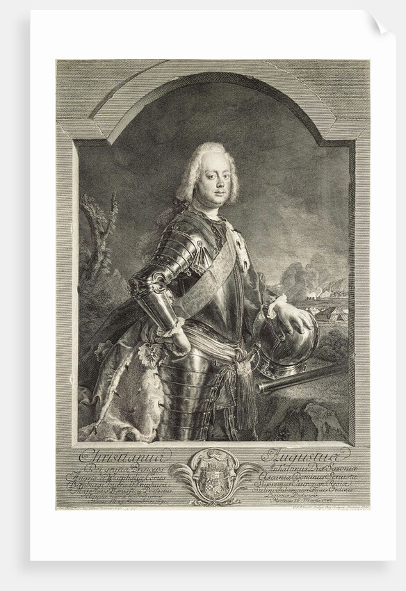 Portrait of Christian August, Prince of Anhalt-Zerbst, 1750 by Anonymous