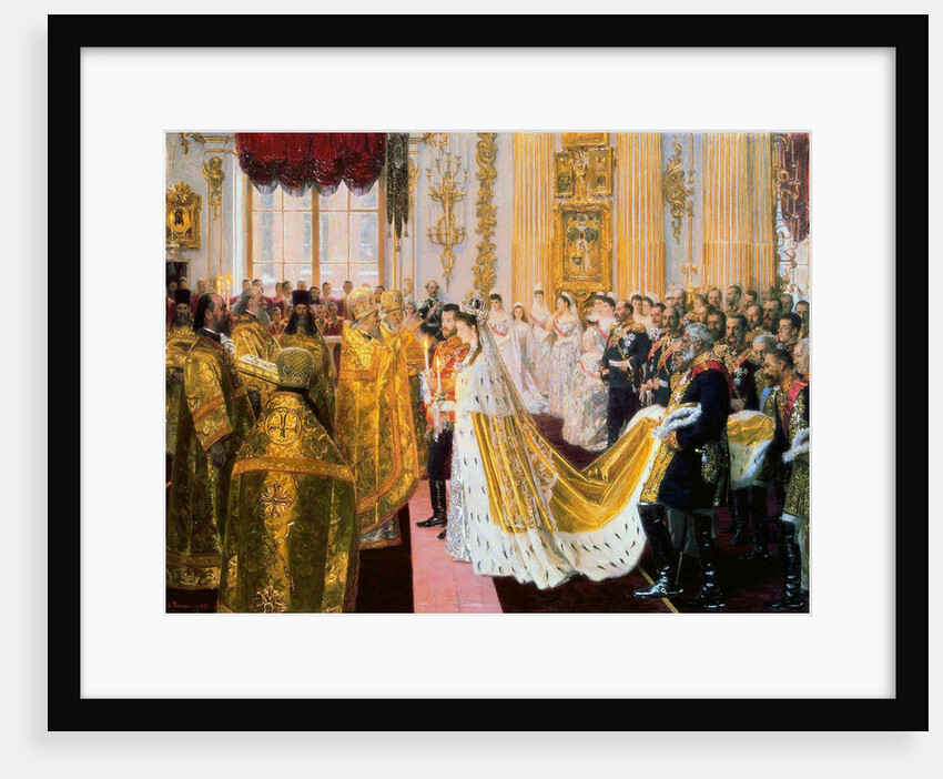 The wedding of Tsar Nicholas II and the Princess Alix of Hesse-Darmstadt on November 26, 1894 by Anonymous