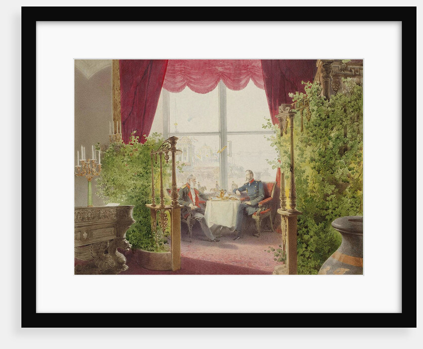 Breakfast of Emperors Alexander II and William I in the Winter Palace, 1873 by Anonymous