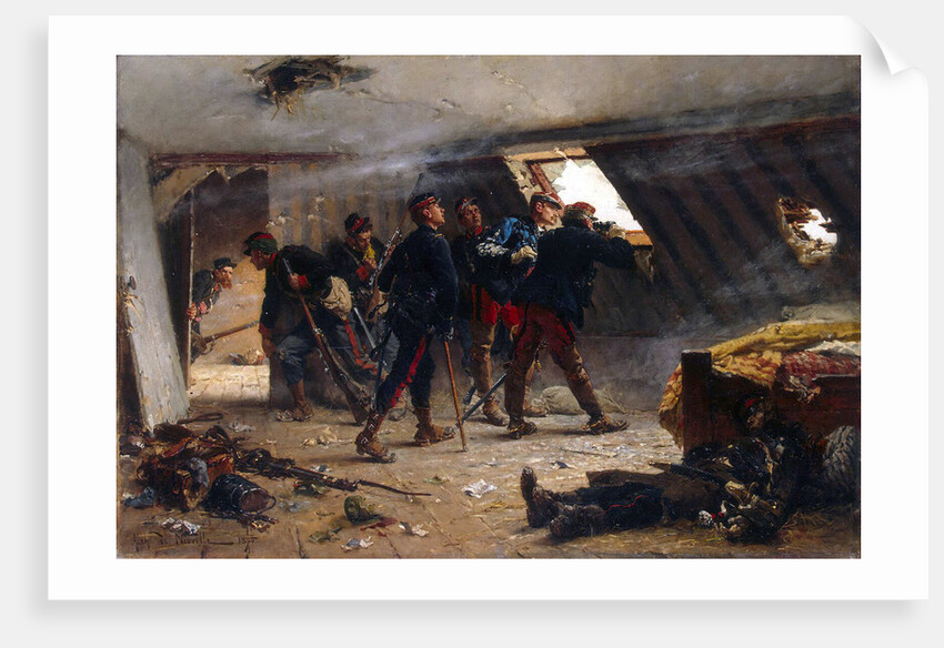 Scene from the Franco-Prussian War, 1875 by Anonymous