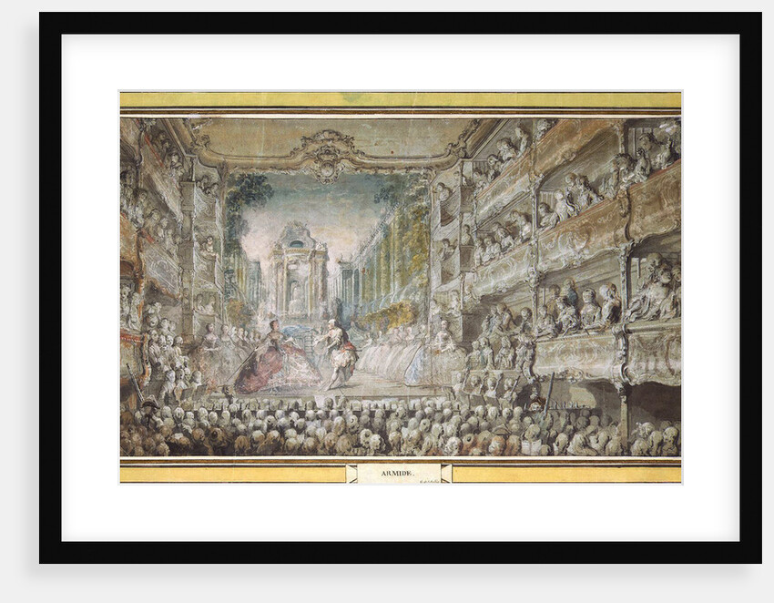 The Performance of Armida in the Old Auditorium of the Opera House, after 1761 by Anonymous