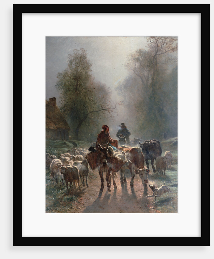 On the Way to the Market, 1859 by Anonymous