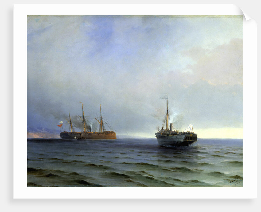 Capture of the Turkish military transport Messina, 13th December 1877 by Anonymous