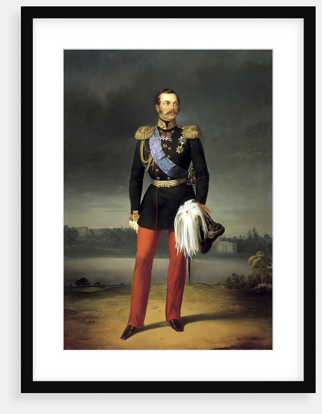 Portrait of Emperor Alexander II,, 1856 by Anonymous