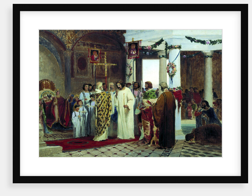 The Baptism of grand prince of Kiev Vladimir the Great in 987, 1883 by Anonymous