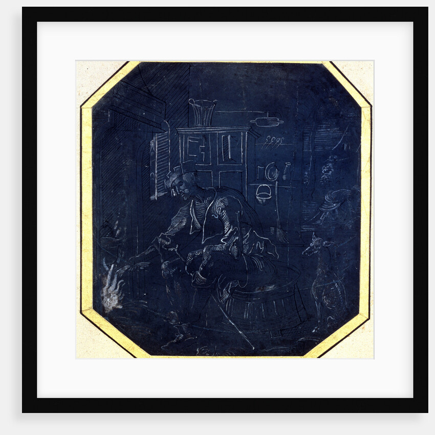 The Prodigal Son before the Fire, early 16th century. by Master of Antwerp