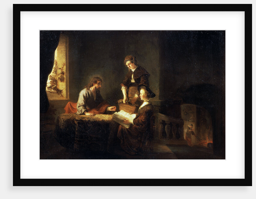 Christ in the House of Martha and Mary, 17th century by School of Rembrandt van Rijn